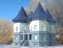 Проект дома-крепости №11-300